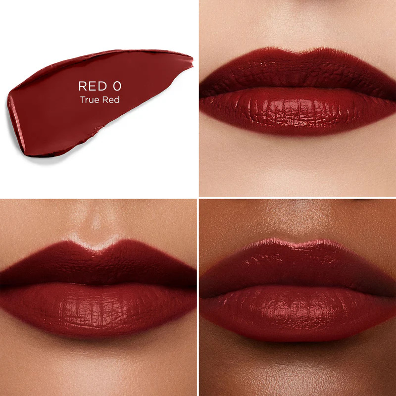 Лімітована помада 2024 року кремового кольору HOURGLASS Unlocked Satin Crème Lipstick Red 0